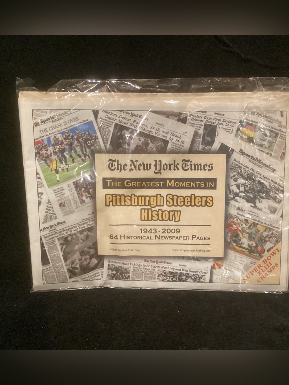 New York Times Greatest Moments in Pittsburgh Steeler History Commemorative Ed.